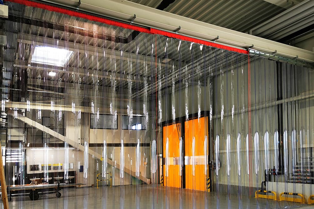 Streifenvorhänge PVC, PVC Lamellenvorhang, PVC Lamellen Vorhang, deutscher Hersteller EASY HANG, streifenvorhang verschiebbar