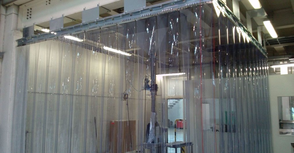 PVC Streifenvorhänge Industrie & Industrie Vorhang aus PVC, Hallenabtrennung Industrie