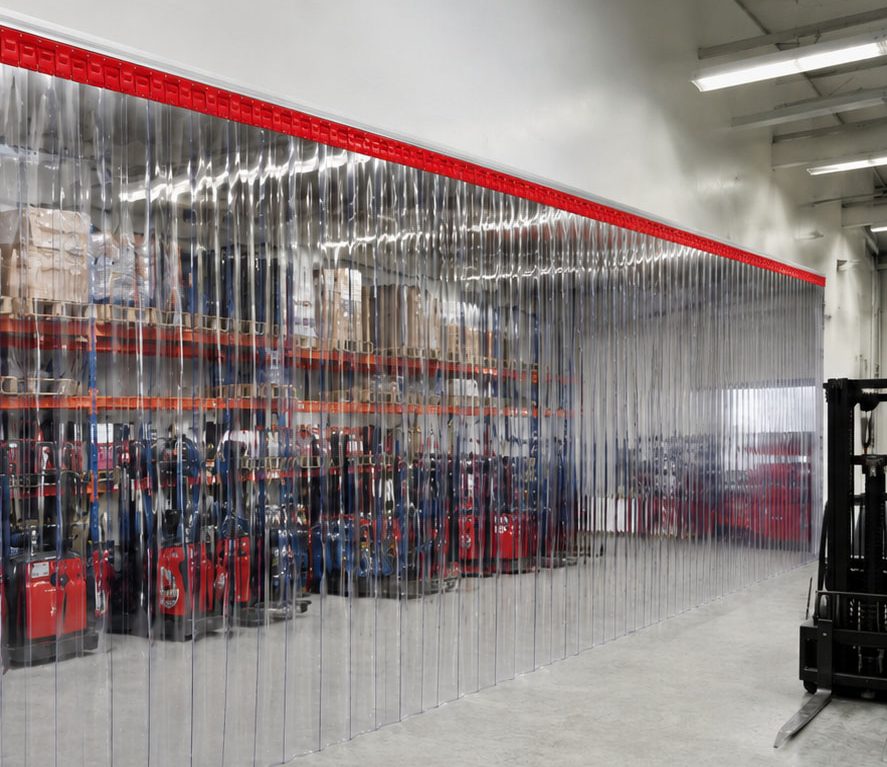 Hallenabtrennung Industrie Bereiche flexibel trennen EASY HANG